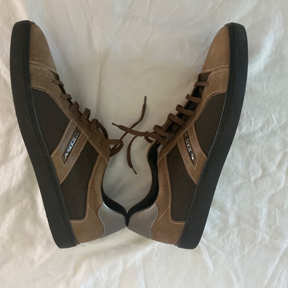 Tod’s NEW Men Brown Leather and Canvas Sneaker (Size:12) - Picture 3 of 7